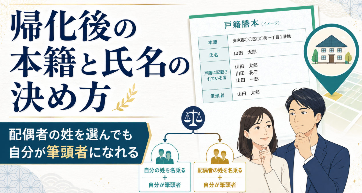 帰化語の氏名と戸籍　杉並区 | 行政書士中村光男事務所